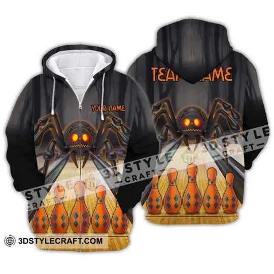 Unisex Shirt - Custom Name Spider Bowling Shirt style option 2
