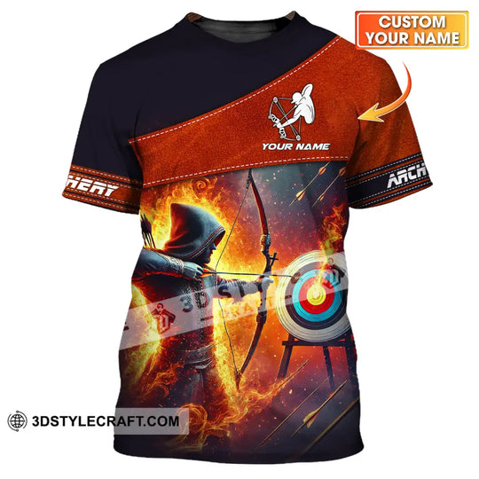 Unisex Shirt - Custom Name Sport Shirt, Archery Lover style option 1