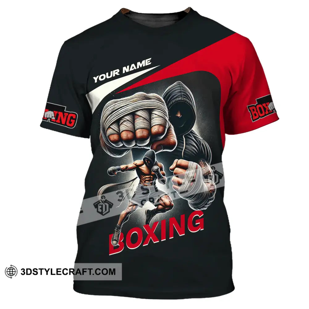 Unisex Shirt - Custom Name Sport King Of Boxing T-Shirt / S T-Shirt