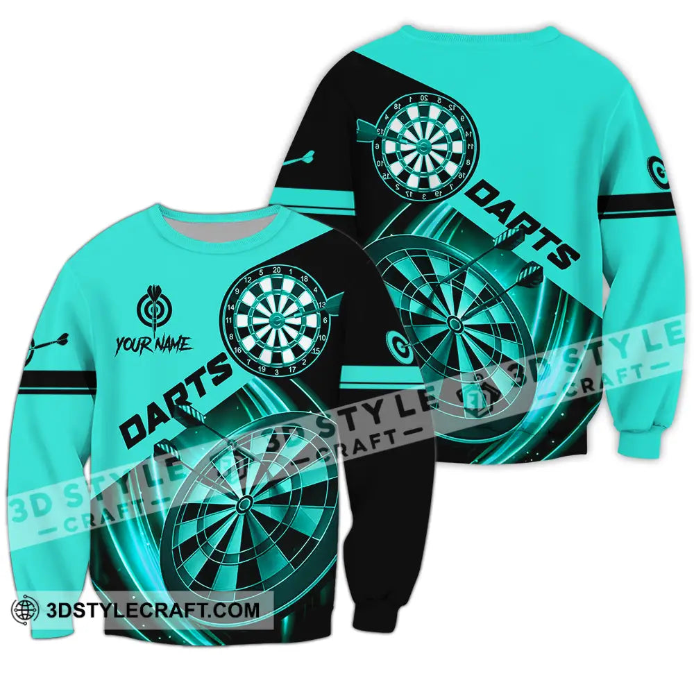 Unisex Shirt - Custom Name Sport Technology Darts Player Long Sleeve / S T-Shirt