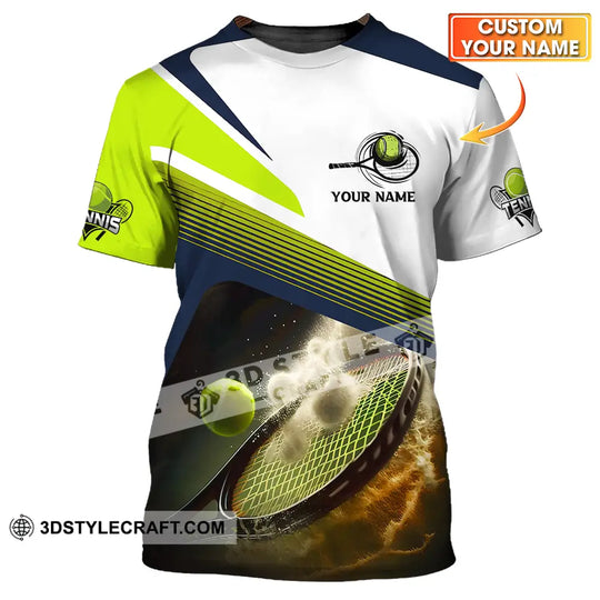 Unisex Shirt - Custom Name Sport Shirt, Tennis Lover style option 1