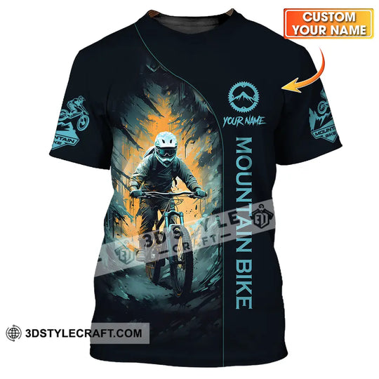 Unisex Shirt - Custom Name Sport Shirt, The Winner Mountain Biker style option 1