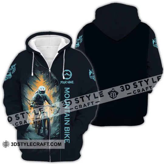 Unisex Shirt - Custom Name Sport Shirt, The Winner Mountain Biker style option 4