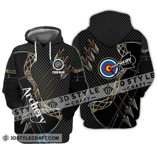 Unisex Shirt - Custom Name Sport Shirt, Three Arrows Archery style option 4