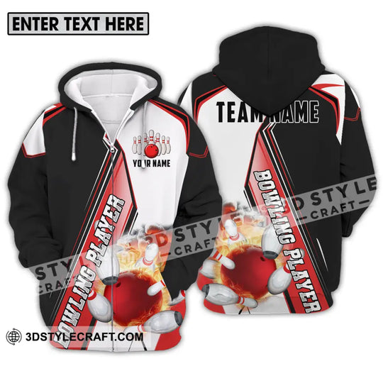 Unisex Shirt - Custom Name Sports Shirt, Bowling Player style option 2