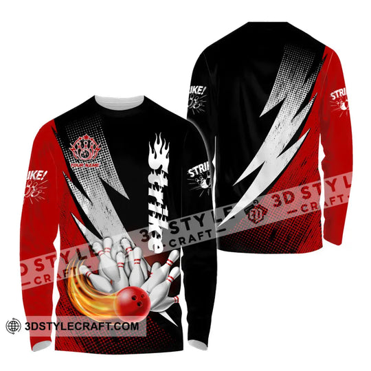 Unisex Shirt - Custom Name Strike Bowling Sport Shirt style option 4