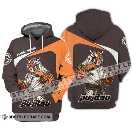 Unisex Shirt - Custom Name Strong Tiger Jiu Jitsu Shirt style option 3