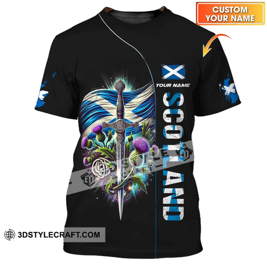 Unisex Shirt - Custom Name Sword Of Scotland style option 1