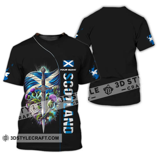 Unisex Shirt - Custom Name Sword Of Scotland style option 2