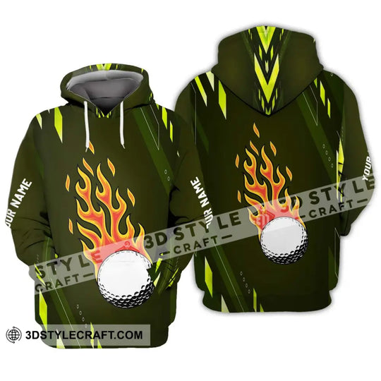 Unisex Shirt - Custom Name T-Shirt, Fire Gold Ball style option 3