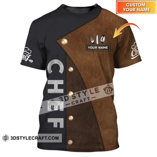Unisex Shirt - Custom Name T-Shirt - Shirt For Chef, Chef Clothing style option 1