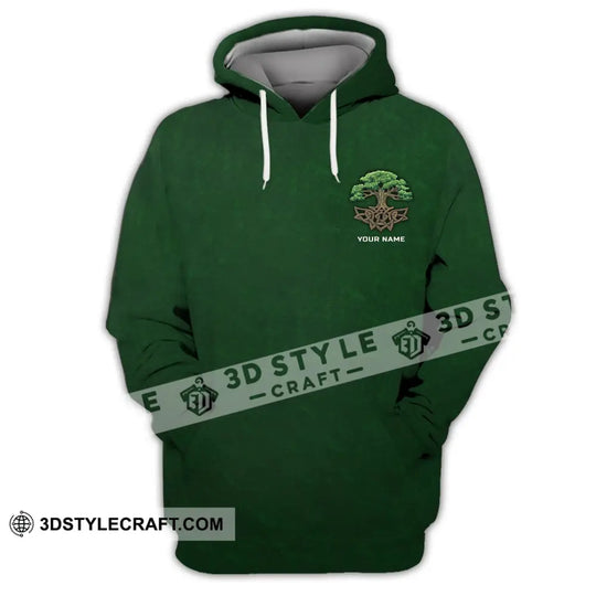 Unisex Shirt - Custom Name T-Shirt - Green Tree Shirt style option 3