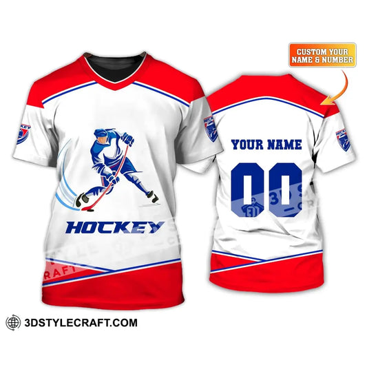 Unisex Shirt Custom Name T-Shirt Hockey Polo Gift For Player