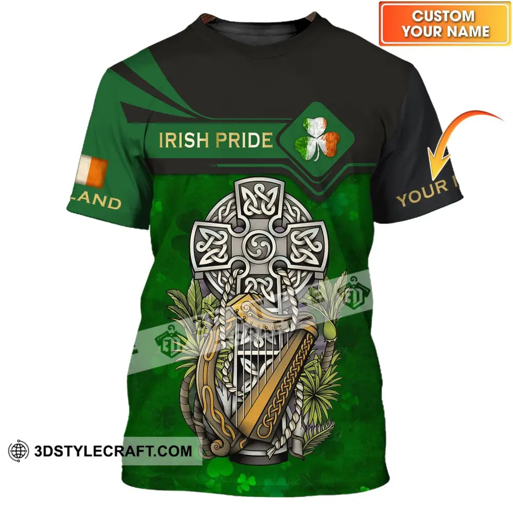 Unisex Shirt - Custom Name T-Shirt Irish Pride Happy Saint Patrick’s Day T-Shirt