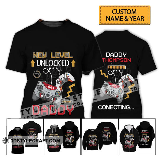 Unisex Shirt - Custom Name T-Shirt, New Level Unlocked style option 2