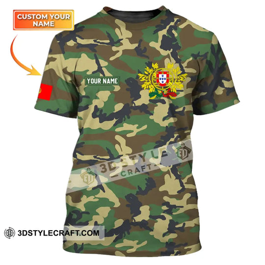 Unisex Shirt - Custom Name T-Shirt, Portugal Shirt, Gift For Portugal Lover style option 1