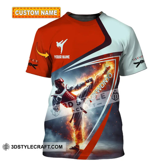Unisex Shirt, Custom Name Taekwondo Shirt, Taekwondo Apparel, Taekwondo Lover T-Shirt style option 1