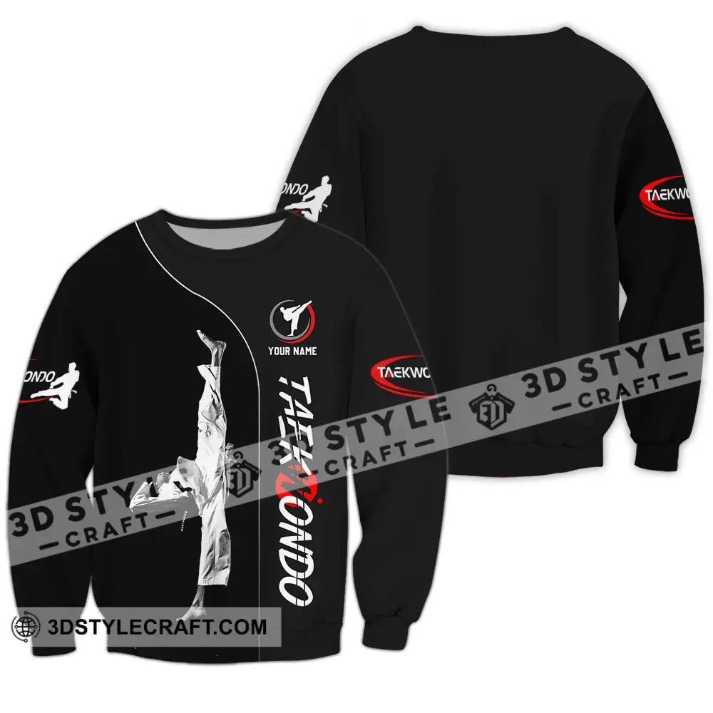 Unisex Shirt - Custom Name Taekwondo Long Sleeve / S T-Shirt