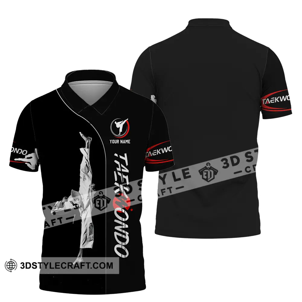 Unisex Shirt - Custom Name Taekwondo Polo / S T-Shirt