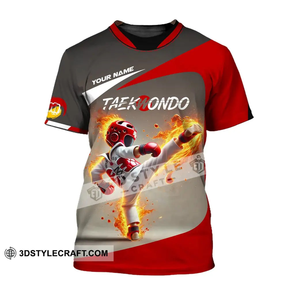 Unisex Shirt - Custom Name Taekwondo T-Shirt / S T-Shirt