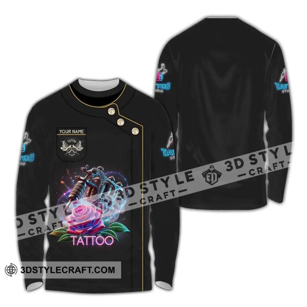 Unisex Shirt Custom Name Tattooist Christmas Gift Long Sleeve / S T-Shirt