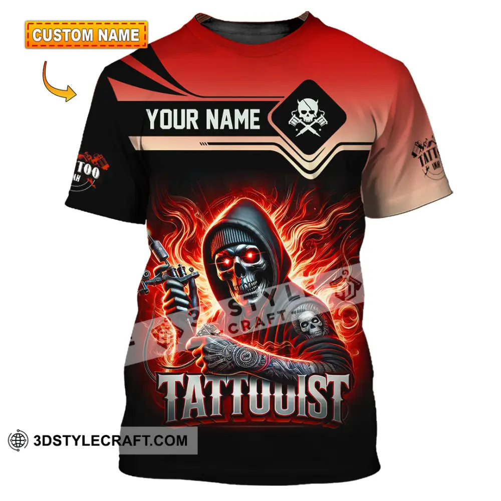 Unisex Shirt Custom Name Tattooist Christmas Gift T-Shirt