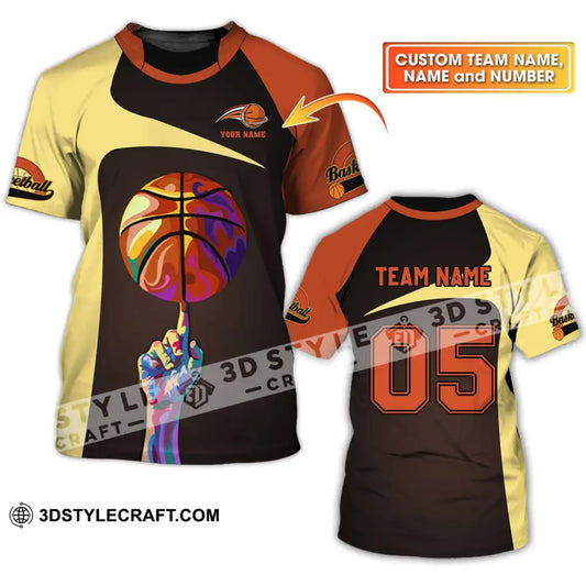 Unisex Shirt - Custom Name Team And Number T-Shirt Basketball Clothing T-Shirt