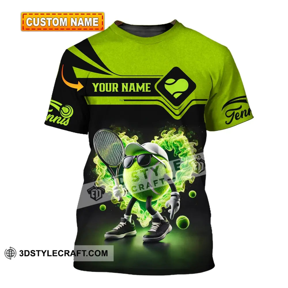 Unisex Shirt - Custom Name Tennis Ball T-Shirt