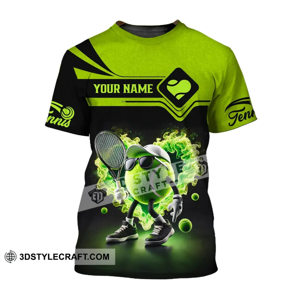 Unisex Shirt - Custom Name Tennis Ball T-Shirt / S T-Shirt