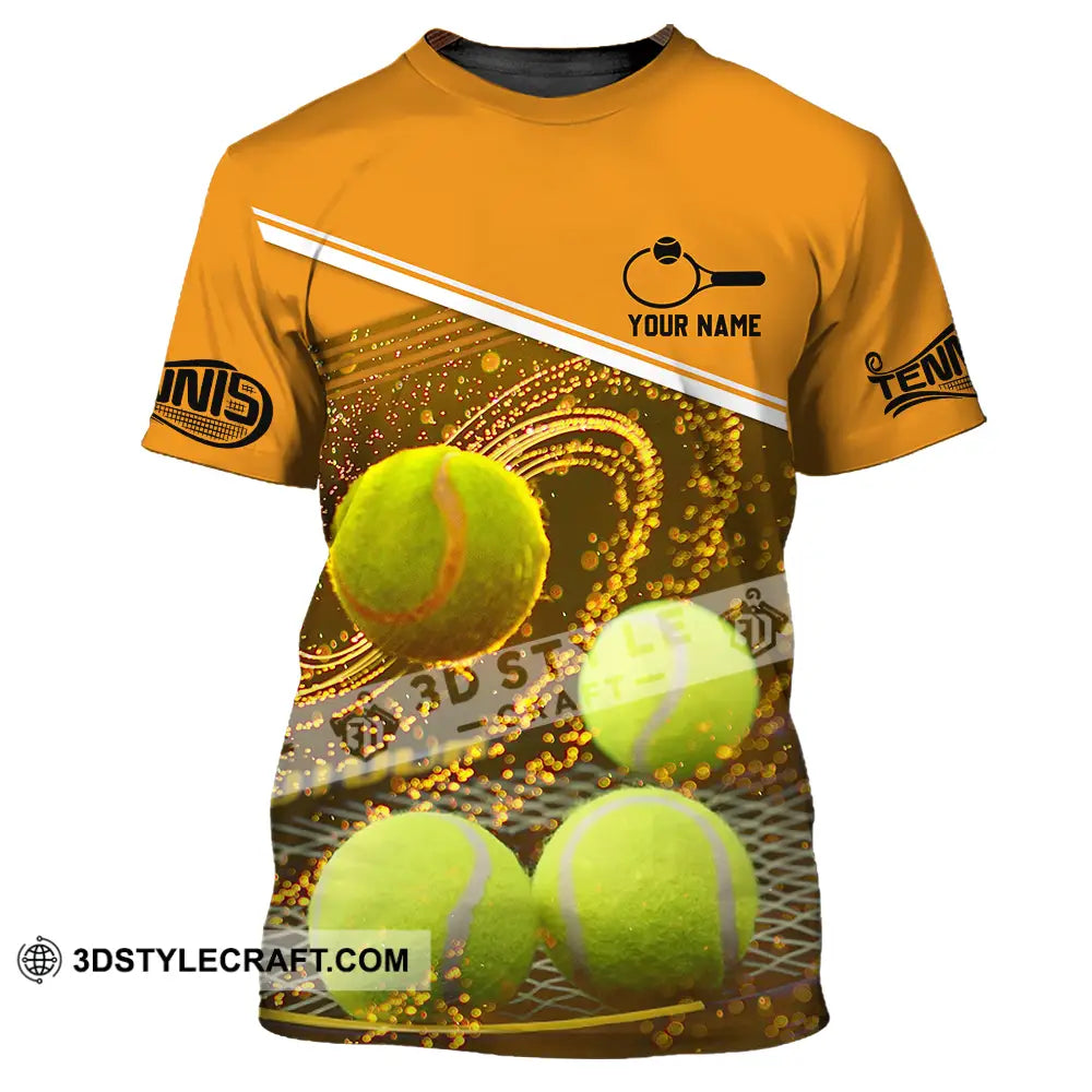 Unisex Shirt - Custom Name Tennis Ball T-Shirt / S T-Shirt