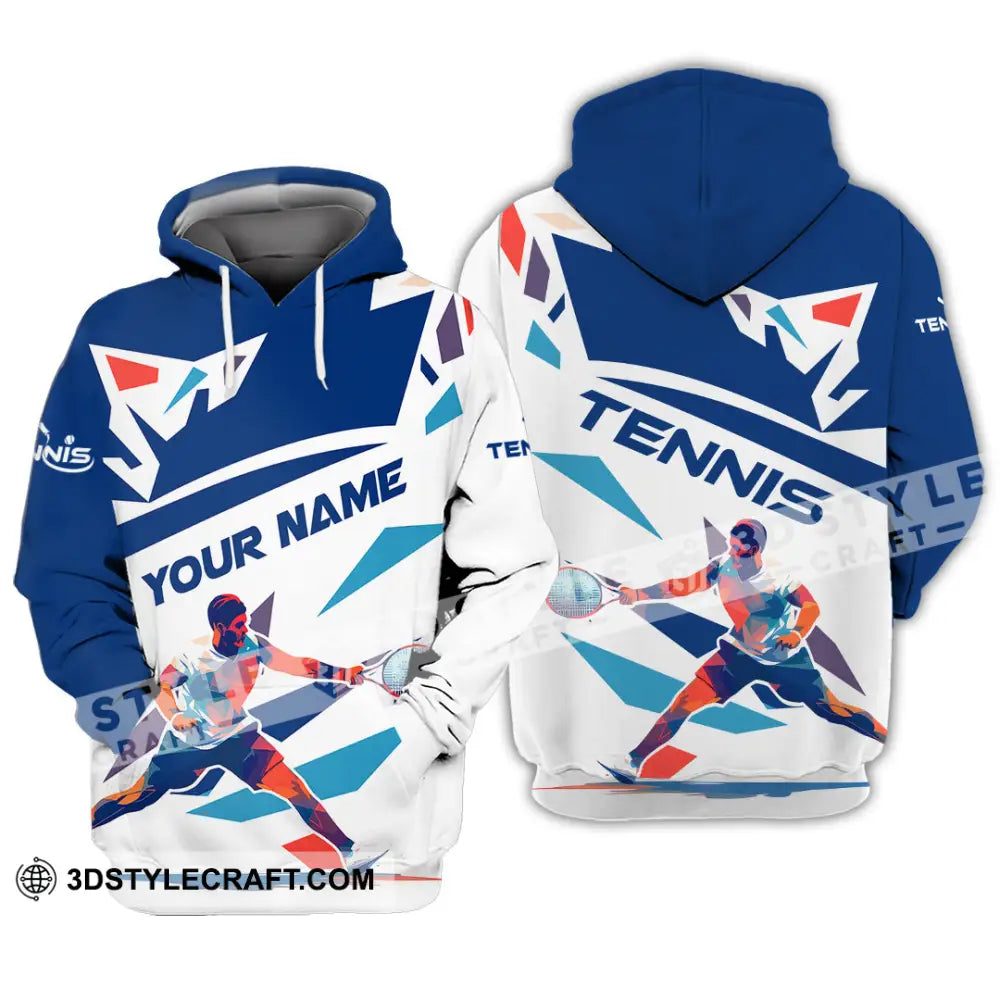 Unisex Shirt - Custom Name Tennis For Player Hoodie / S T-Shirt