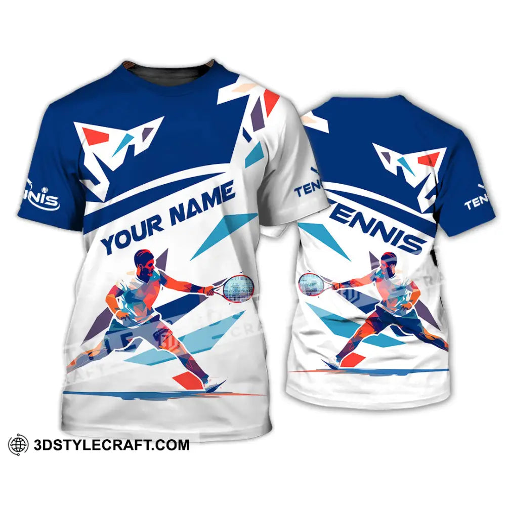 Unisex Shirt - Custom Name Tennis For Player T-Shirt / S T-Shirt