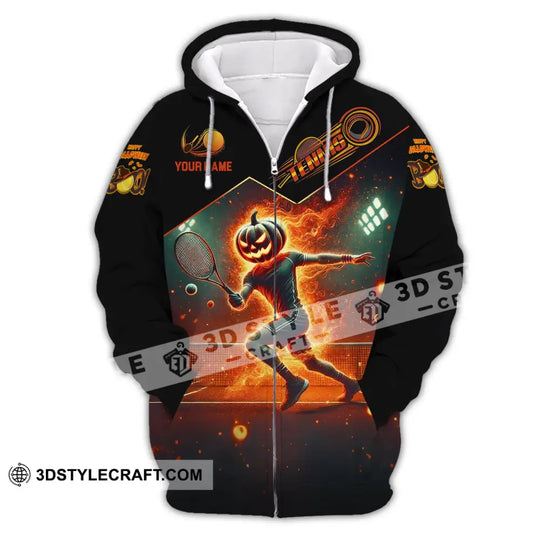 Unisex Shirt - Custom Name Shirt Tennis Halloween style option 3