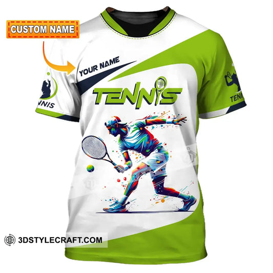 Unisex Shirt Custom Name Tennis Player T-Shirt For Lover Team Uniform T-Shirt