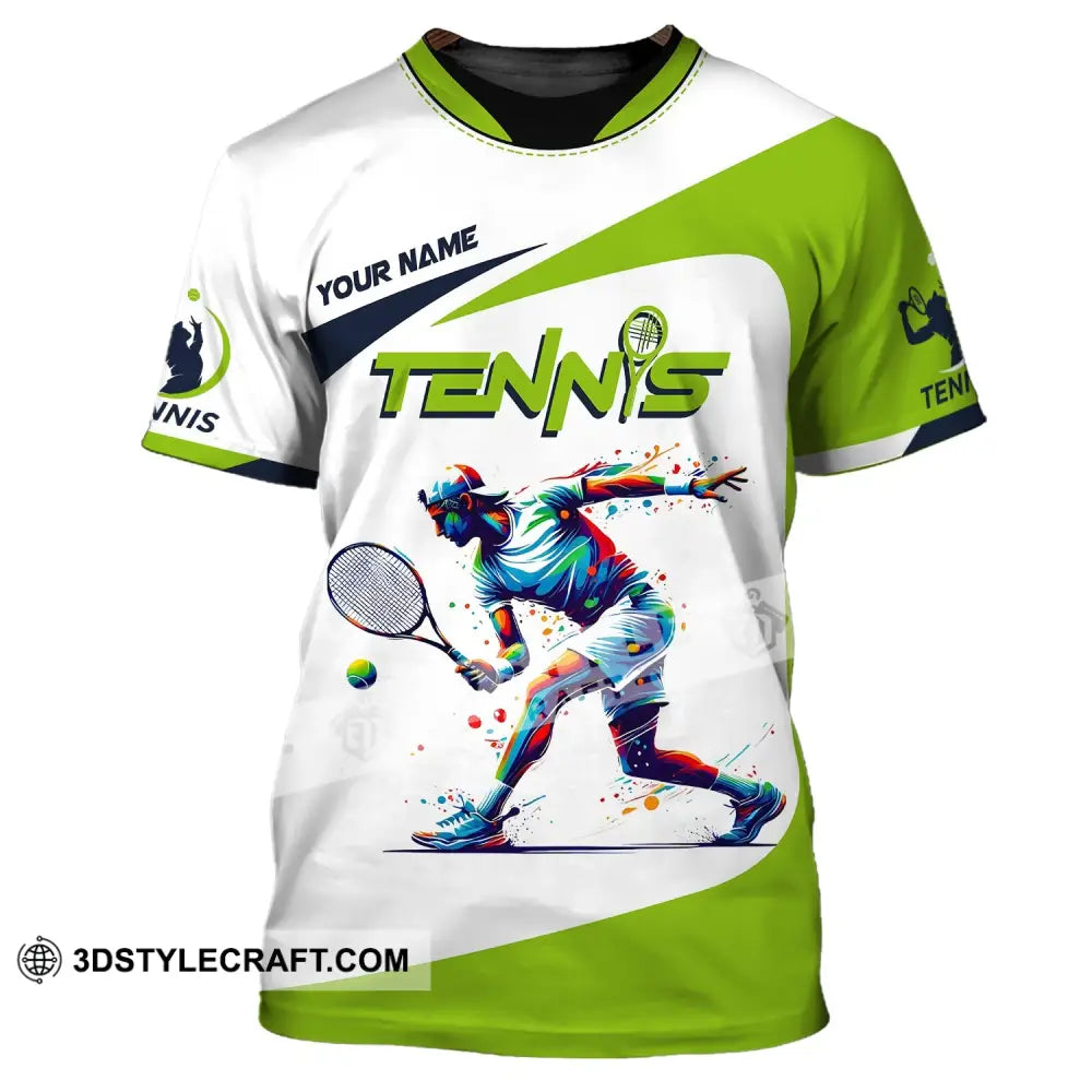 Unisex Shirt Custom Name Tennis Player T-Shirt For Lover Team Uniform / S T-Shirt