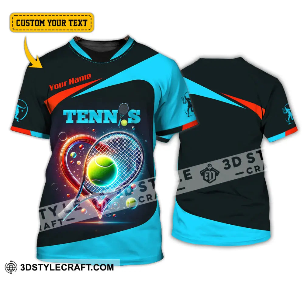 Unisex Shirt Custom Name Tennis T-Shirt Hoodie Long Sleeve Gift For Lovers T-Shirt