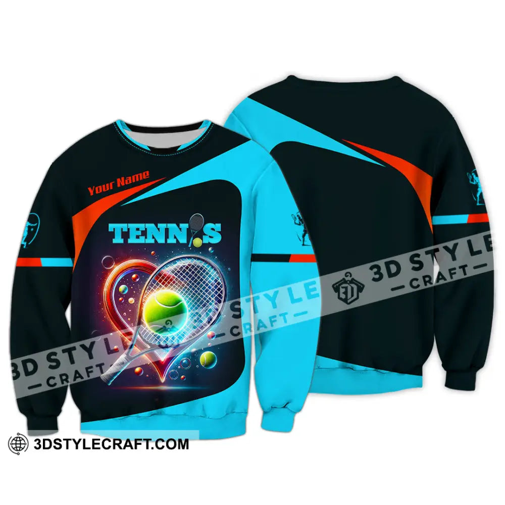 Unisex Shirt Custom Name Tennis T-Shirt Hoodie Long Sleeve Gift For Lovers / S T-Shirt