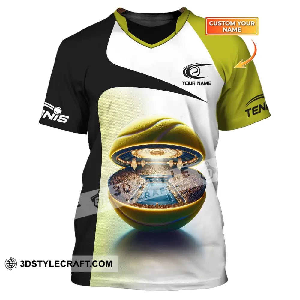 Unisex Shirt Custom Name Tennis T-Shirt Lover Gift Player Apparel