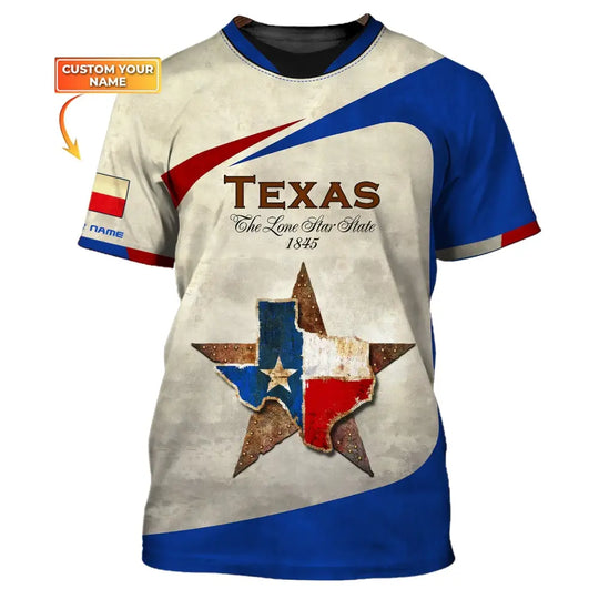 Unisex Shirt, Custom Name Texas Shirt, Texas Cities Shirts, Texas Home T-Shirt style option 1