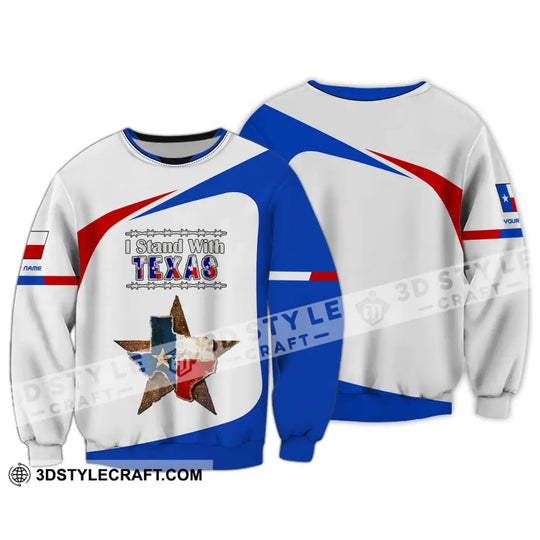 Unisex Shirt, Custom Name Texas Shirt, Texas Cities Shirts, I Stand With Texas style option 4