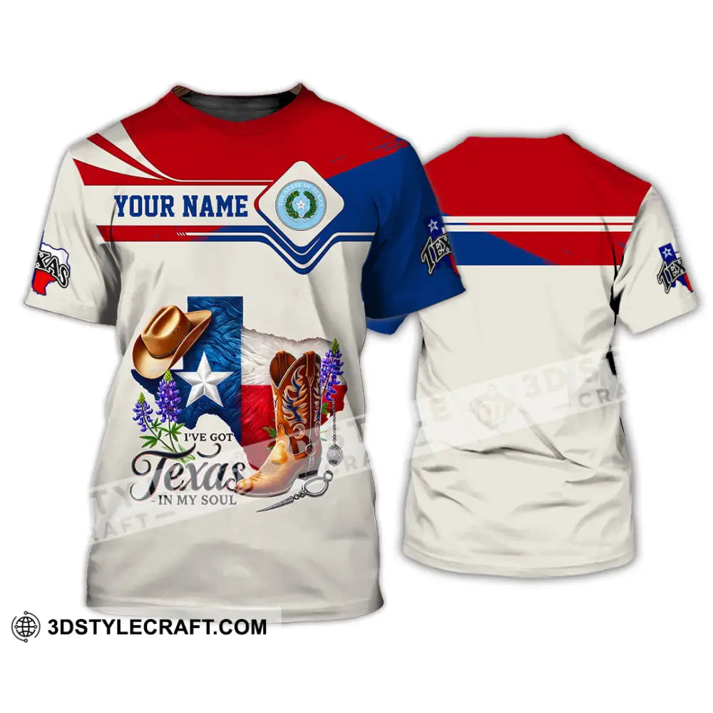 Unisex Shirt Custom Name Texas Shirt Texas Lover Polo Long Sleeve Shirt Texas Gift - T-Shirt / S - T-shirt