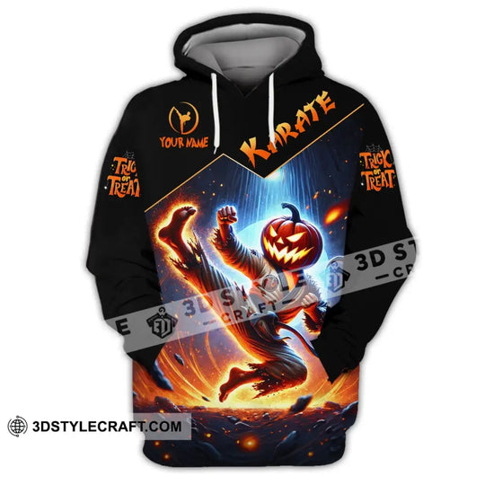 Unisex Shirt - Custom Name Shirt Trick Or Treat Karate style option 2