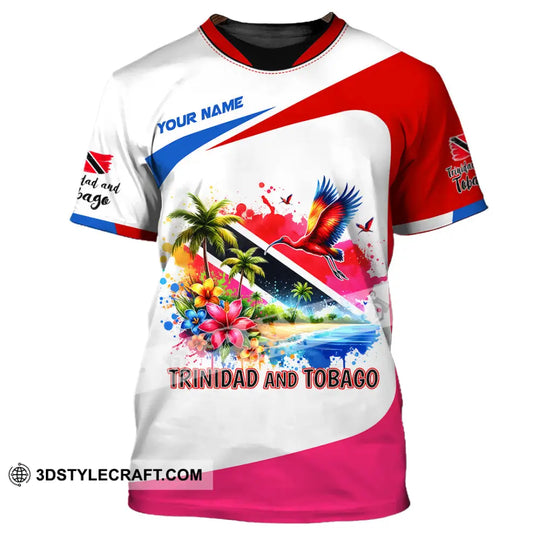 Unisex Shirt, Custom Name Trinidad and Tobago Shirt, Trinidad and Tobago Lover Polo Long Sleeve Shirt style option 2