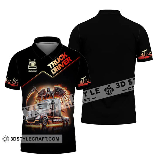 Unisex Shirt, Custom Name Truck Driver Shirt, Truck Driver Gift style option 4