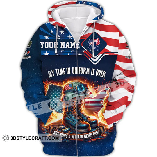 Unisex Shirt, Custom Name U.S Veteran Shirt, U.S Veteran Hoodie Shirt Polo Long Sleeve, US Veteran Memorial Shirt style option 3