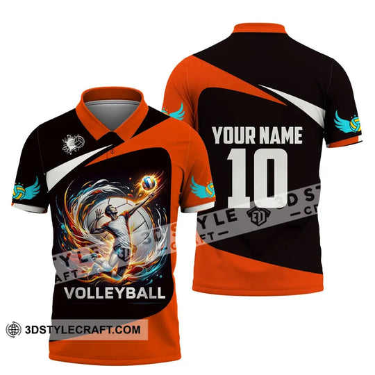 Unisex Shirt, Custom Name Volleyball Shirt, T-Shirt for Volleyball Club, Gift for Volleyball Players style option 4