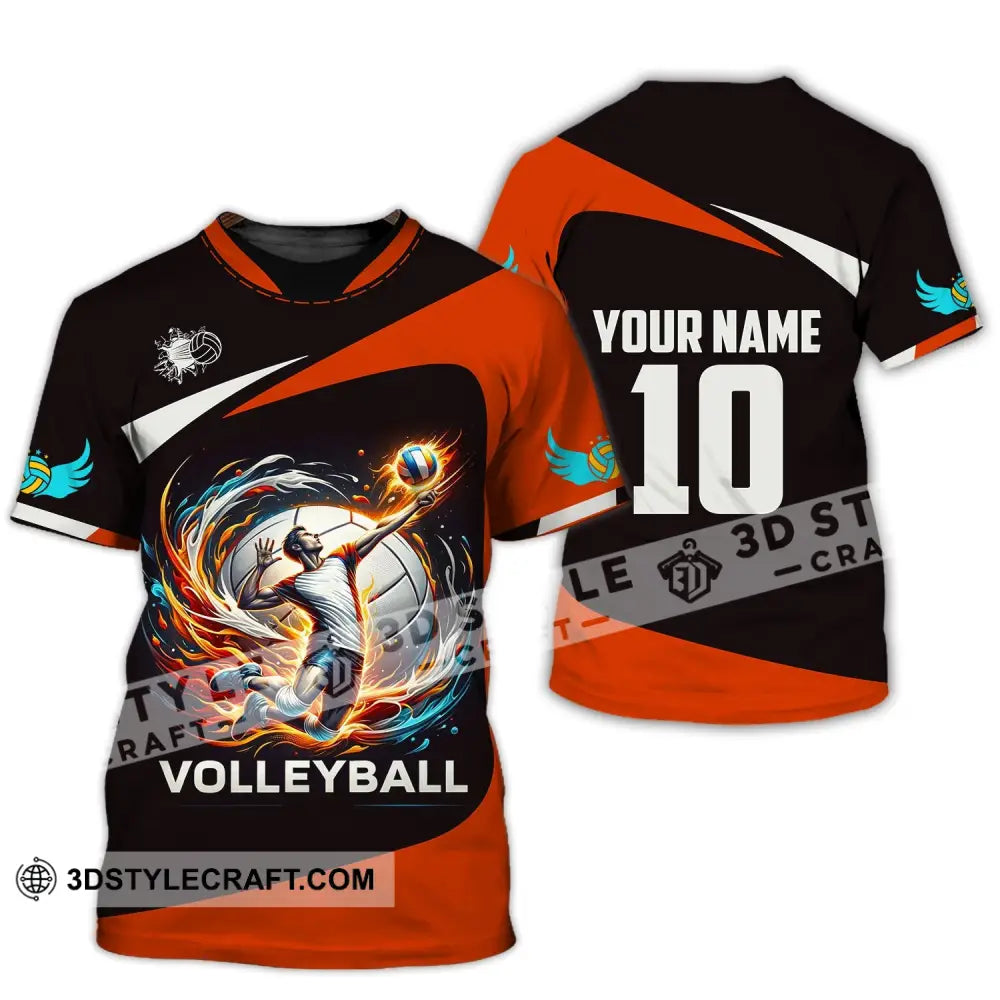 Unisex Shirt Custom Name Volleyball T-Shirt For Club Gift Players / S T-Shirt