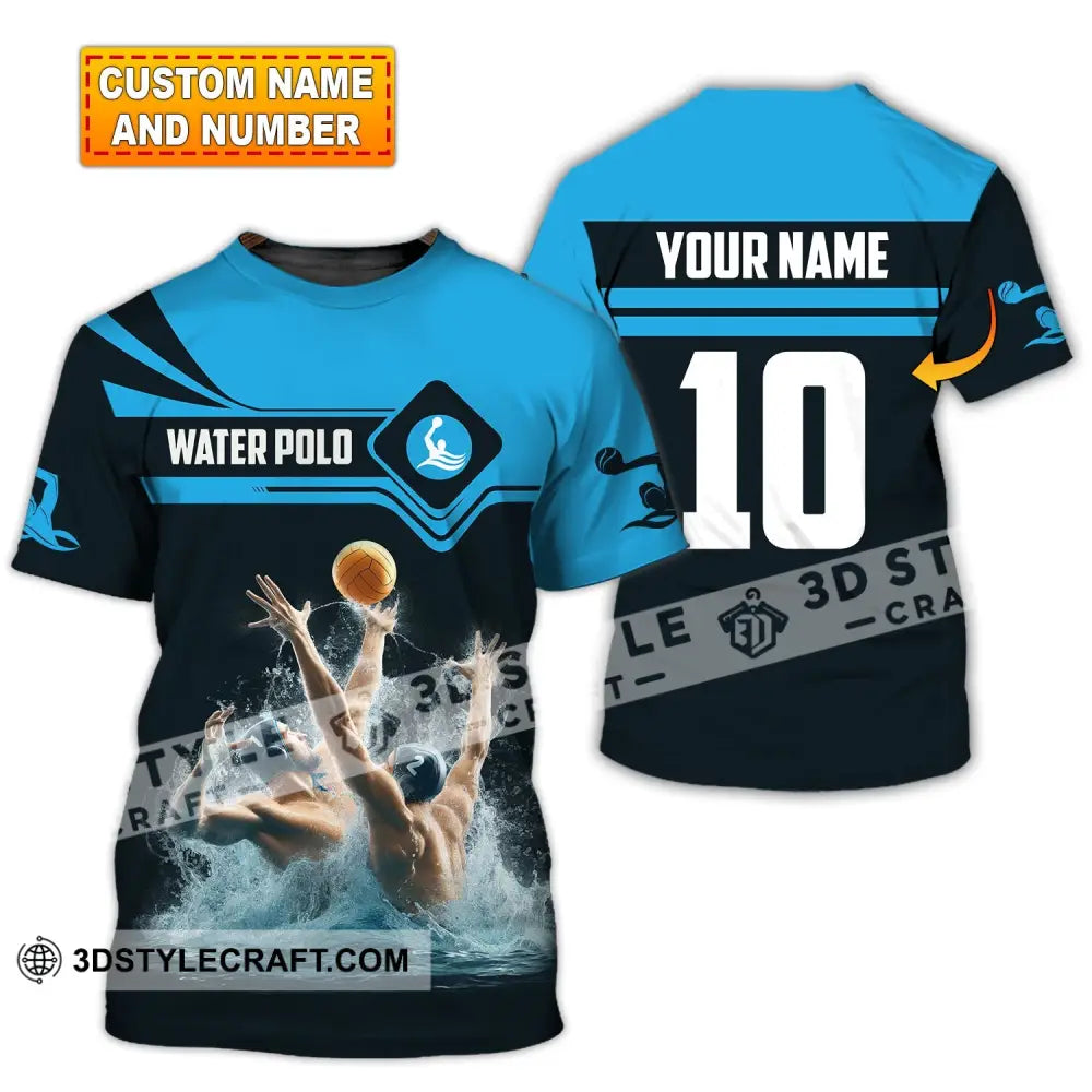 Unisex Shirt Custom Name Water Polo T-Shirt Hoodie Long Sleeve Team Uniform T-Shirt