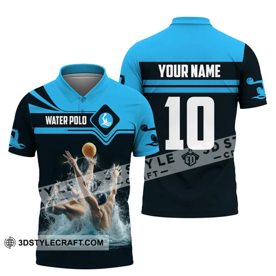 Unisex Shirt, Custom Name Water Polo Shirt, Water Polo T-Shirt Hoodie Long Sleeve Shirt, Water Polo Team Uniform style option 4