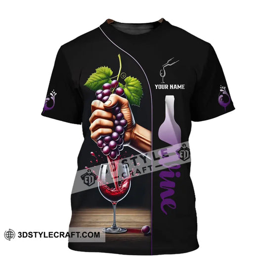 Unisex Shirt, Custom Name Wine Shirt, Wine Love T-Shirt style option 2